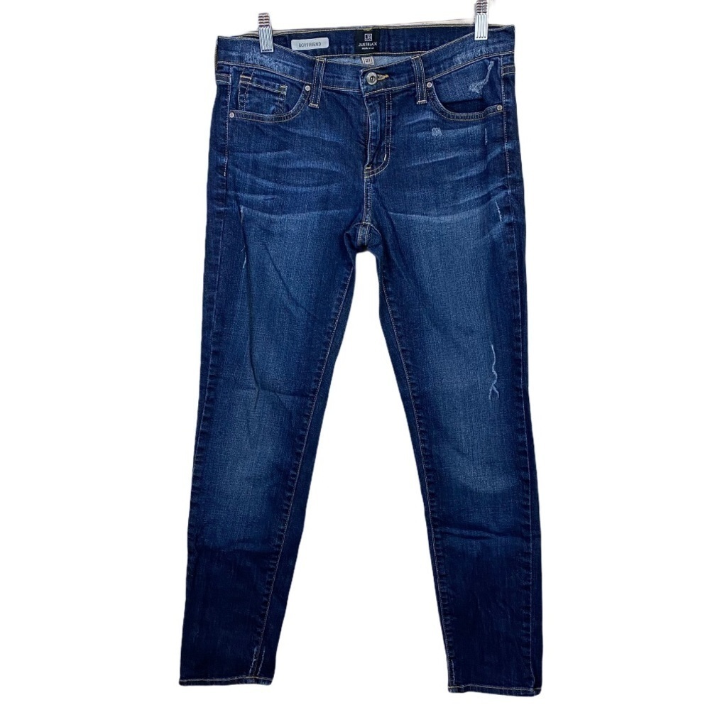 JUST Black Black Label Distressed Boyfriend Jean - Picture 7 of 10